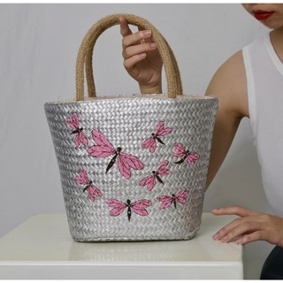 Túi Xách Nữ Cỏ Bàng Chuồn chuồn hồng Kiểu Dáng Thời Trang Chất Lượng Tiêu Chuẩn Xuất Khẩu.