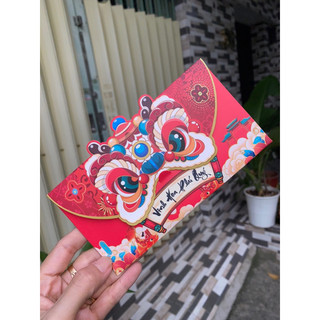 Bao lì xì đầu lân chúc tết