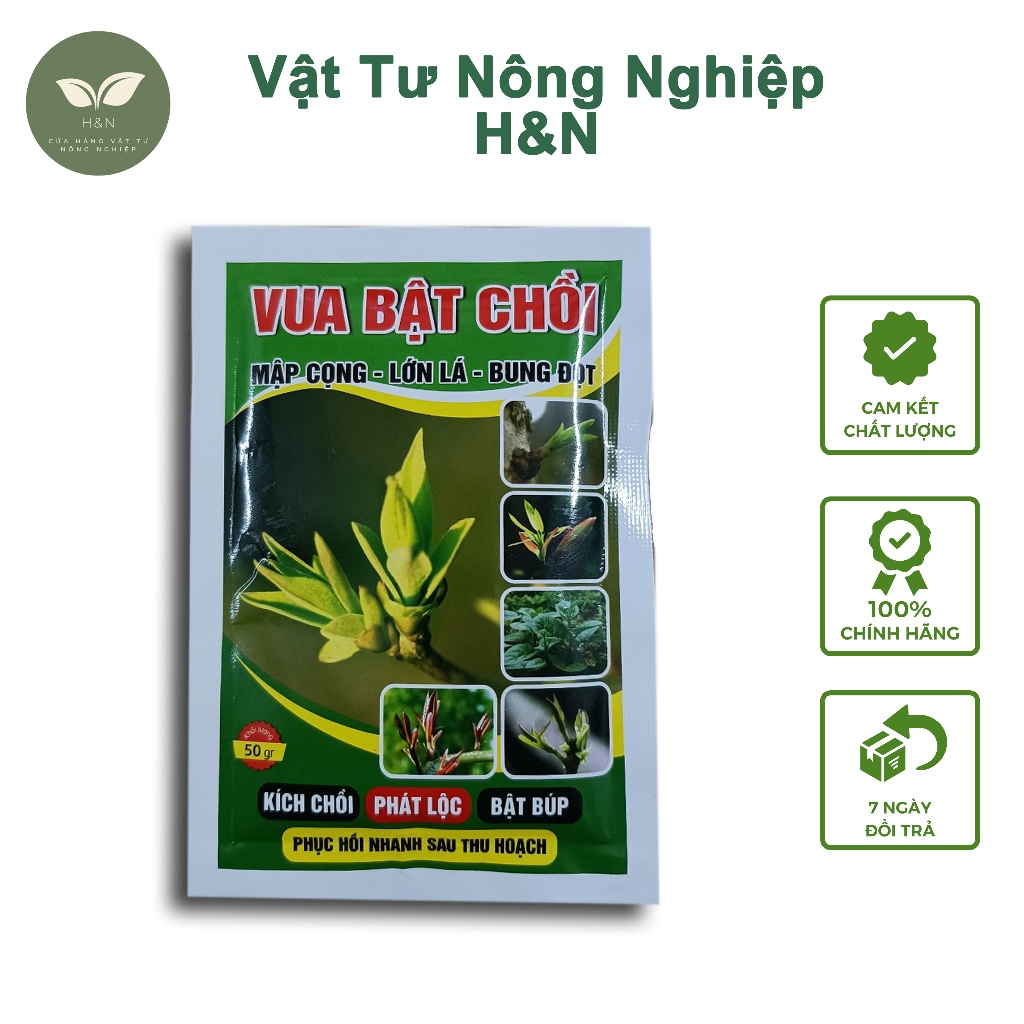 Phân bón lá Vua Bật Chồi kích chồi bung đọt gói 50g Vật Tư Nông Nghiệp H&N