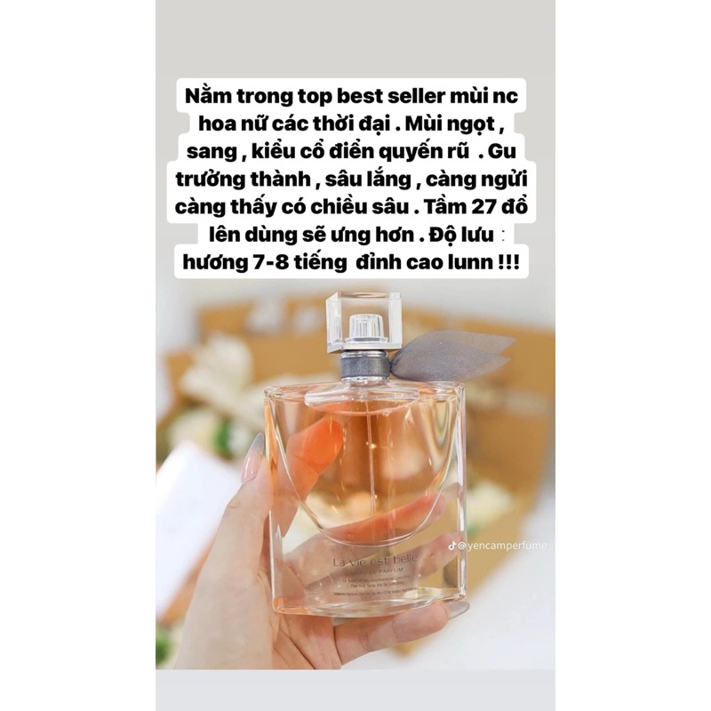 NƯỚC HOA BELLE minisize nobox