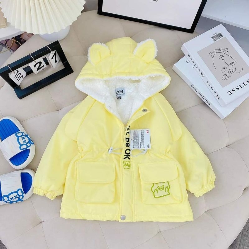 Áo khoác gió nót loong cừu dày dặn đẹp size 10_26kg