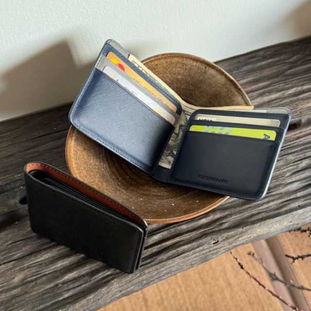 Katsu かつ Simple Wallet - Ví Gập Form Đơn Giản Phối Layer Da Thật ( Ouithebrand )