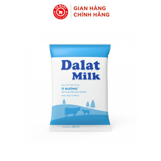 Thùng 48 Bịch Sữa Tươi Tiệt Trùng Dalatmilk Ít Đường 220ml