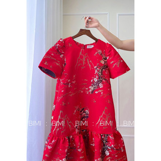 ĐẦM GẤM HOA TIẾT - BIMI