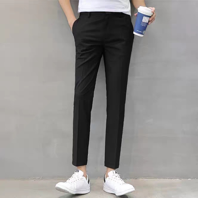 Quần âu cotton cao cấp Quần âu nam Quần âu dáng slimfit