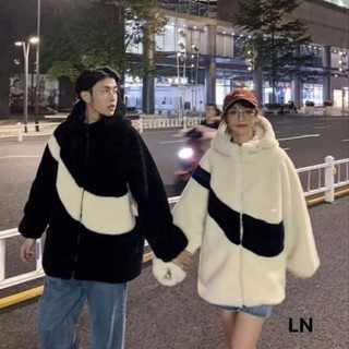 Áo lông nike lông mượt cổ cao unisex nam nữ-áo khoác lông nike