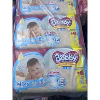 [MỚI] Tã dán sơ sinh Bobby NB38+2/NB70+6/S54/M46