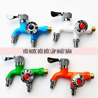 Vòi nước 2 đầu độc lập, đầu chia vòi nước thông minh, vòi nước 2 đầu ra