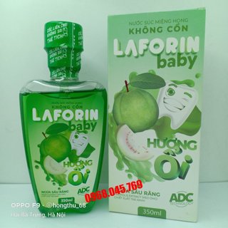 Nước súc miệng họng LAFORIN BABY chai 350ml hương ổi