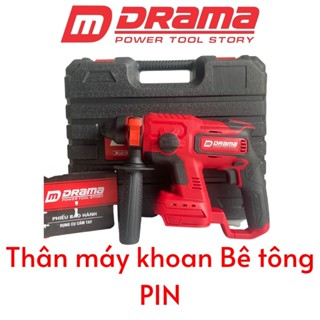  Thân Máy Khoan Bê Tông Dùng Pin 21V DRAMA Chân Pin Phổ Thông 