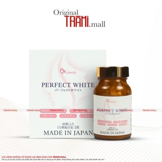 Jpanwell Perfect White, Viên Uống Trắng Da Nhật Bản Hộp 60 Viên, Cải Thiện Thâm Nám, Da Trắng Sáng Mịn Màng