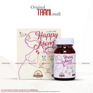 Jpanwell Happy Mom, Viên Uống Bổ Sung Vitamin Và Khoáng Chất Cho Mẹ Bầu Nhật Bản, Hộp 60 Viên