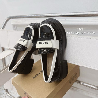 Giày đốc nữ ninrn da bóng đế cao 5p