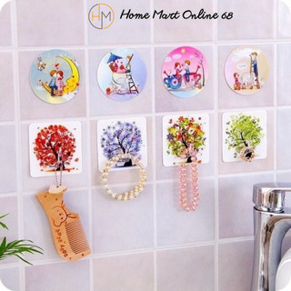 Móc dán tường 3D chịu lực tốt nhiều màu sắc siêu dính