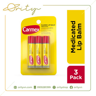 [Chính Hãng Nội Địa Mỹ] Thỏi son dưỡng môi, siêu cấp ẩm, không mùi Carmex SPF15