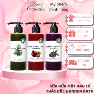 Sữa rửa mặt rau củ thải độc wonder bath super vegitoks cleanser 300ml hàn quốc
