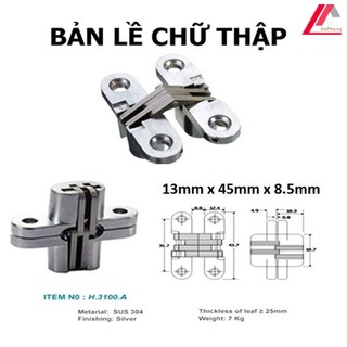 Bản lề chữ thập thép 13 x 45 x 8.5mm