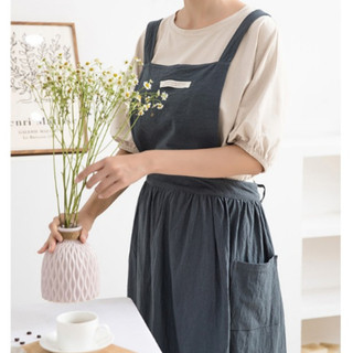 tạp dề vải vintage váy xinh kiểu dáng tạp dề hàn quốc GIBA