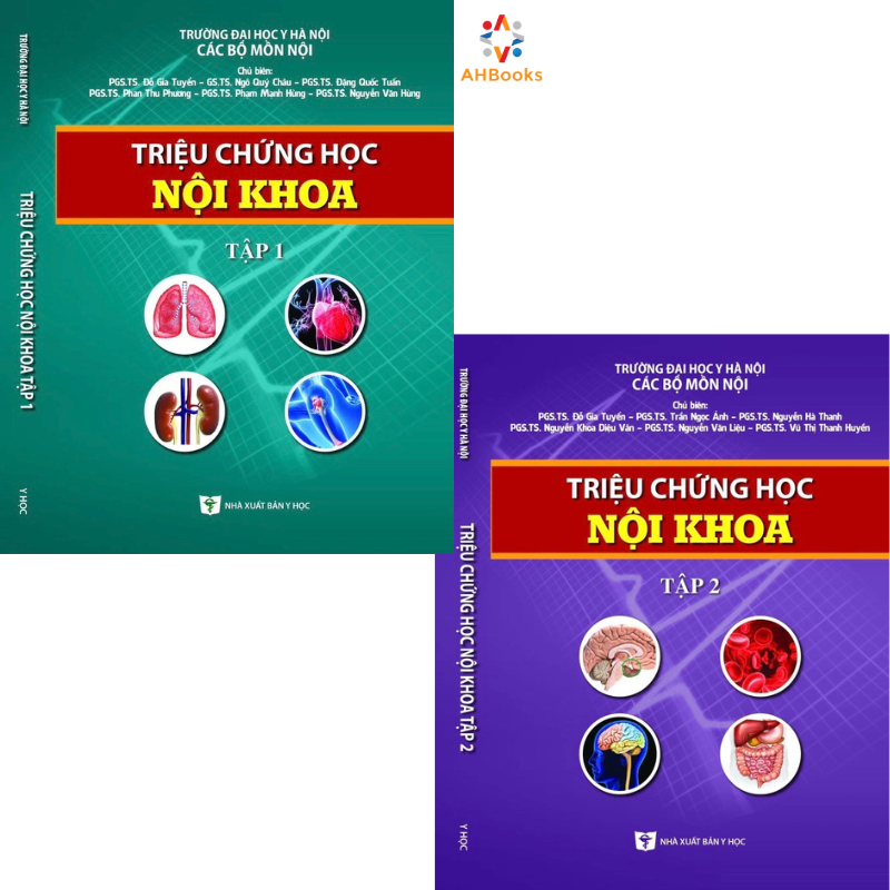 Sách - Combo Triệu chứng học Nội khoa (Tập 1 + tập 2)