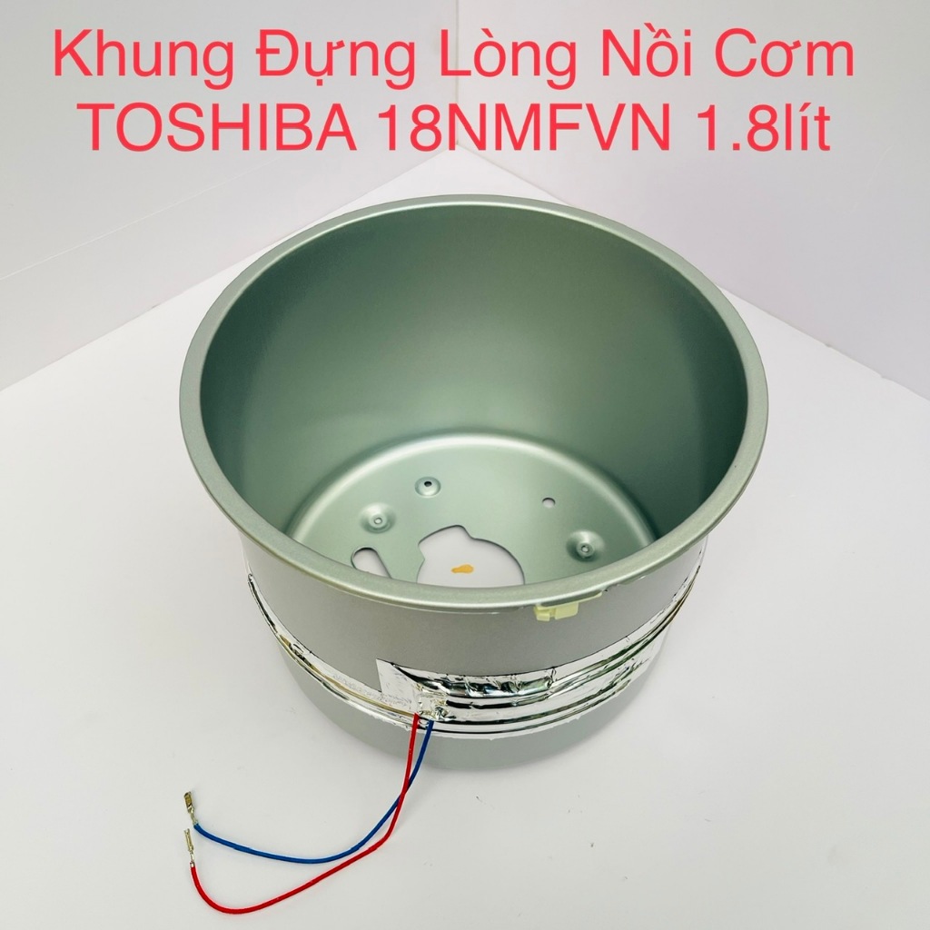 Thành có Dây nhiệt Nồi Cơm Điện Tử Toshiba 1.8 lít RC-18NMFVN(WT) Có Mâm Nhiệt Bao quanh Nồi