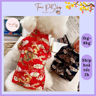 Áo tết cho chó mèo - áo tết long phụng cho chó mèo - đồ tết cho chó mèo thú cưng giá rẻ tanipetshop