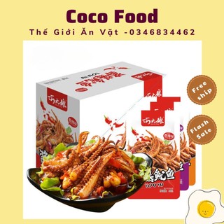 Râu mực cay đặc sản tứ xuyên ăn liền - râu mực cay ăn vặt nội địa trung giòn đậm đà tê tê ngon khó cưỡng