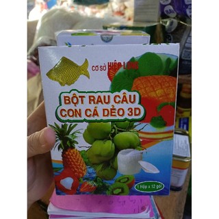 Bột rau câu con cá dẻo hiệp long - 1 hộp 12 gói