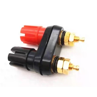 1 chiếc cọc loa đôi đỏ + đen loại tốt
