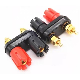 1 chiếc cọc loa đôi đỏ + đen loại tốt