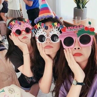Kính sinh nhật, mắt kính chữ happy birthday cho tiệc sinh nhật, chụp ảnh dễ thương cute hot trend