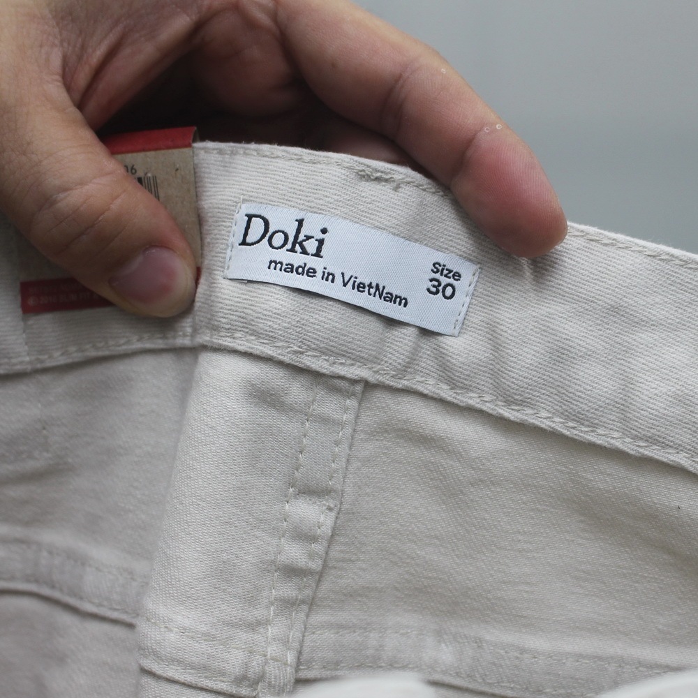 Quần Kaki Jean Nam Cao Cấp Ghi Sáng, Quần Kaki Jean dáng đứng, Chất vải cotton co giãn thoải mái - Doki