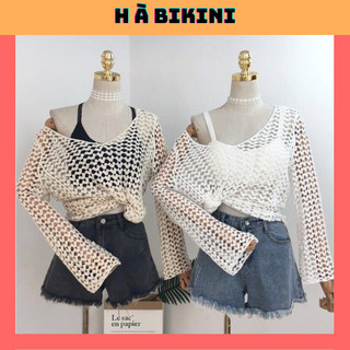 Bikini, áo choàng, áo lưới tim đi biển siêu đẹp hà_bikini m66