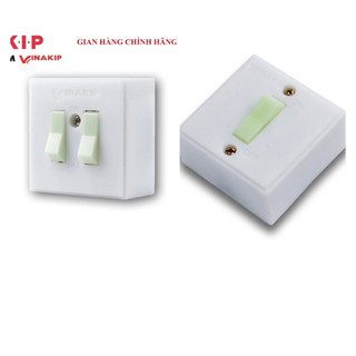 Công tắc điện vinakip đơn và đôi 6a-220v