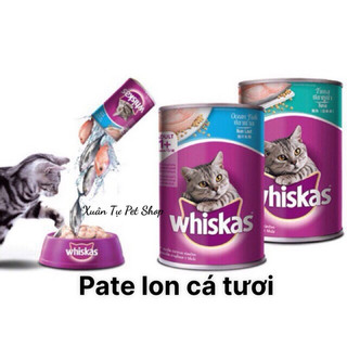 Thức Ăn Cho Mèo Cá Biển Pate Whiskas Hộp - Pate Lon (400g)