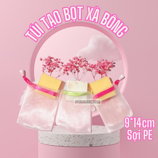 TÚI LƯỚI ĐỰNG XÀ BÔNG💥MUA KÈM DEAL SỐC💥TẠO BỌT XÀ BÔNG, MASSAGE, SIZE 9*15,MỀM MẠI,DÂY RÚT CHẮC CHẮN TREO KHÔ THOÁNG