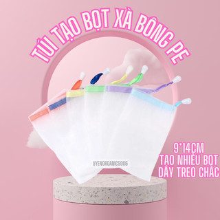 (Combo 10 túi lưới ) Túi lưới matxa tạo bọt treo vật dụng nhỏ nhà bếp/ treo xe/ treo toilet size 9*11