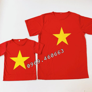 🍄 giá sỉ áo cờ đỏ sao vàng - giá rẻ - không phai màu - chất thun cotton thấm mồ hôi, mềm mại,siêu co giãn