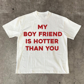 (Black Friday) Áo thun unisex nam nữ HOTTER THAN YOU form oversize chất liệu cotton cao cấp 250gsm