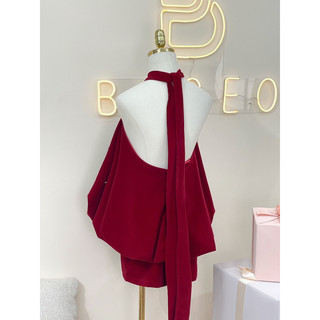 Set nhung cổ yếm cao cấp 𝐁𝐀𝐆𝐄𝐎