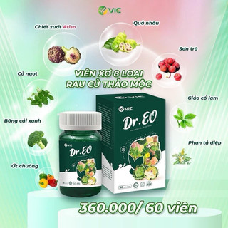 Viên uống detox dr.eo cell màu xanh hỗ trợ giảm mỡ bụng herb detox s line