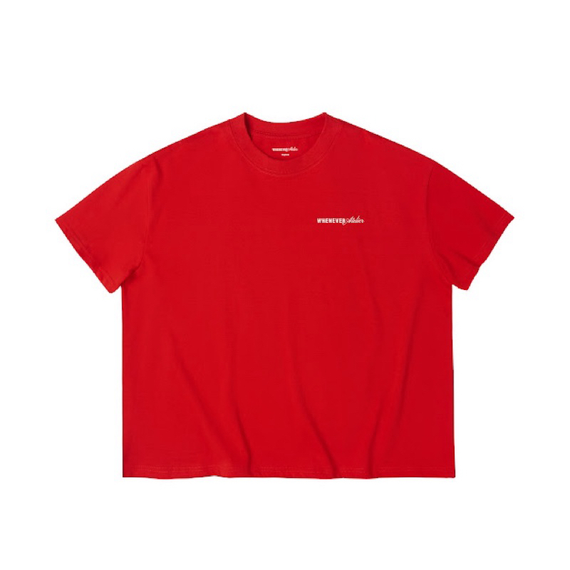 WHENEVER" LOGO OVERSIZE T- SHIRT