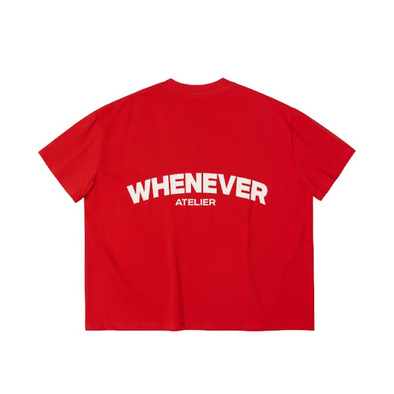 WHENEVER" LOGO OVERSIZE T- SHIRT