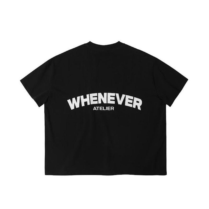 WHENEVER" LOGO OVERSIZE T- SHIRT