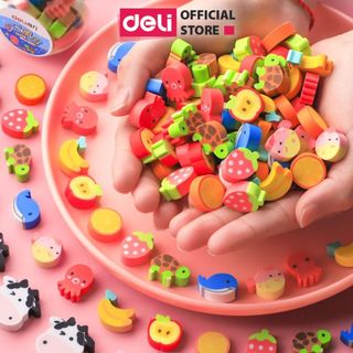 Gôm tẩy Deli ít vụn tẩy - Màu ngẫu nhiên 71057- 7533