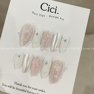 🌷CICI.NAILBOX🌷 Nailbox Thiết Kế Sơn Gel Hồng Mix Nhũ MM C01 Cici