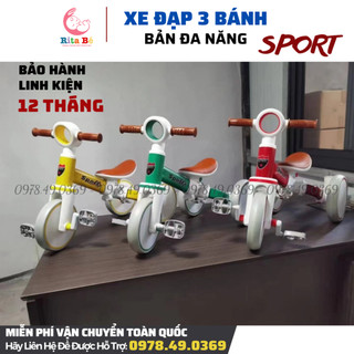 Xe Chòi Chân, Xe Đạp Ba Bánh, có cán đẩy , đa năng 4in1 - Mẫu Mới, Hàng Đẹp🌸FREESHIP🌸