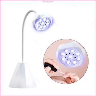 Đèn hơ móng 9 bóng mini, đèn hơ gel 9 bóng tích điện .