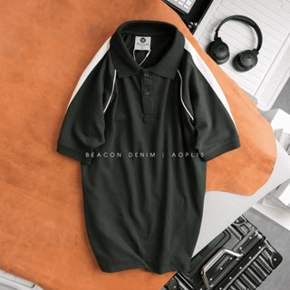 Áo Polo Nam Phối Viền Vải Cotton Poly Nam Tính, Sang Trọng BỜM SHOP (Beacon Denim cũ) Mã AOPL15