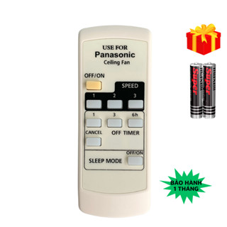 Remote điều khiển quạt trần Panasonic Mã 01, điều khiển quạt panasonic 4 cánh - Tặng kèm pin - GDCT
