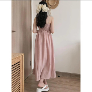 Đầm 2s cúp ngực form dài basic Hàn Quốc